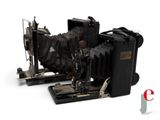 two old cameras sitting on top of each other