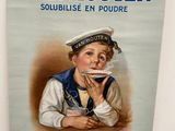 tableau représentant un garçon en uniforme de marin en train de fumer une cigarette
