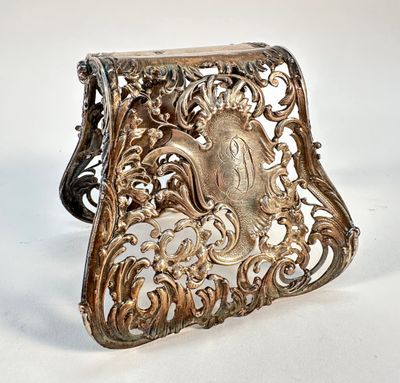 Alphonse DUTAC (XIXe siècle). Pince à asperge en argent 950 millièmes  - Photo 1