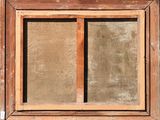 an old window with two panes of glass in it