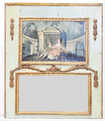 une image représentant un miroir sur lequel est peinte une femme et un enfant