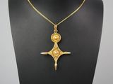 gros plan d'un collier sur un mannequin mannequin