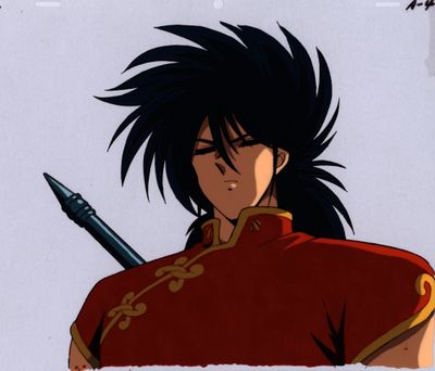 une image représentant un personnage d'anime tenant une épée à la main