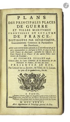 LE MAU DE LA JAISSE (Pierre). Plans des principales places d…