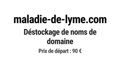 Nom de domaine maladie-de-lyme.