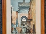 une image d'une photo d'un tableau représentant une scène de rue