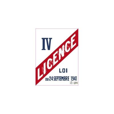 le logo de la loi sur la redevance audiovisuelle apparaît sur un fond blanc