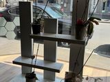 a window with a display of various items in it