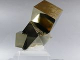 a close up of a sculpture of a metal object on a clear surface