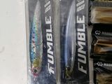 three different types of fishing lures in the package