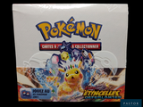 a box of pokemon cards on display in a store