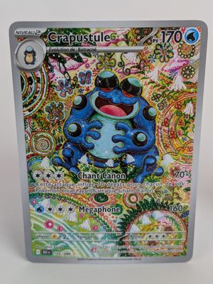 gros plan d'une carte pokemon sur une table