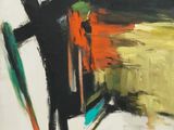 an image of a painting of a painting of a cross on a table