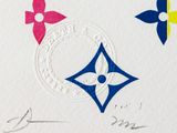 a picture of a stamp with a picture of a flower on it