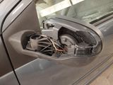 a car door handle that has a wire in it