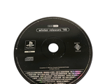 a black cd disc with a white label on it