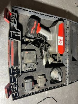 an overhead view of a tool case with tools in it