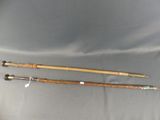 two different types of canes that are on the table