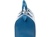 louis vuitton blue epi leather speedy bag