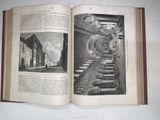an open book with a picture of a train on it