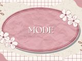 a picture of a pink label with flowers on it