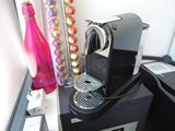a coffee machine that is sitting on top of a table