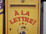 a yellow box with a picture of a cartoon character on it