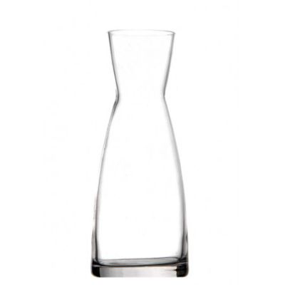a glass vase that is sitting on a table
