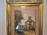 a picture of a painting hanging on the wall