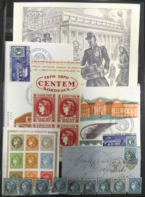 une image représentant une collection de timbres provenant de différents pays