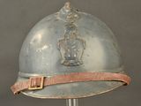 a helmet that has a picture of a man on it