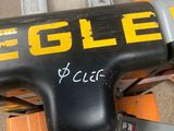 a close up of a bicycle with a seat and handlebars