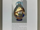 an image of a book with a picture of a vase on it