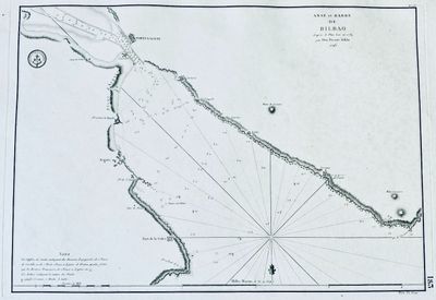 une ancienne carte de l'ile de st john au milieu de l'ocean