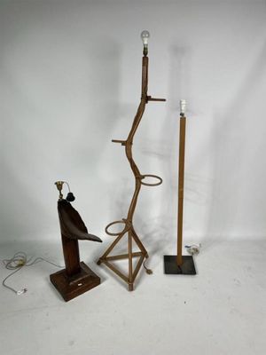 paire de lampadaires de style « mid-century modern », inspirés d’une branche d’arbre