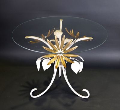 Hans KOGL (XXe siècle). Guéridon ou table basse à plateau en…