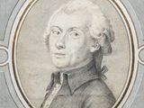 portrait of a man in a suit and tie in a frame