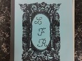 the front cover of a book with a picture of a frame on it