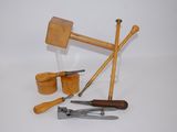 a lot of tools that are laying out on the table