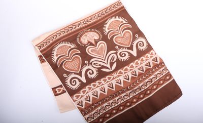 l'image d'un morceau de tissu sur lequel est dessiné un motif