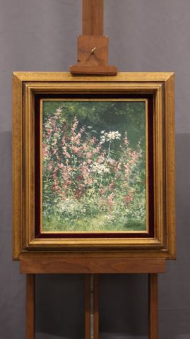 Gaston THIERY (1922-2013) « Près de la Charmille ». Huile sur toi...