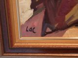 a picture of a painting on the wall of a room