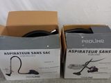 two boxes of asspateur sanss sitting on the floor next to each other