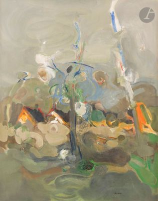 l'image d'un tableau représentant un vase contenant des fleurs