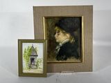 une photo d'une photo représentant un homme coiffé d'un chapeau et une photo d'une femme coiffée d'un chapeau