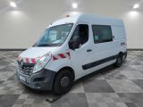 a picture of a white van parked in a large room