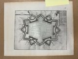 un vieux dessin représentant un château surmonté d'une étoile