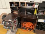many different types of electrical equipment in this room