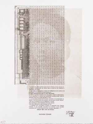une image représentant le dessin d'un bâtiment sur lequel figurent de nombreux chiffres