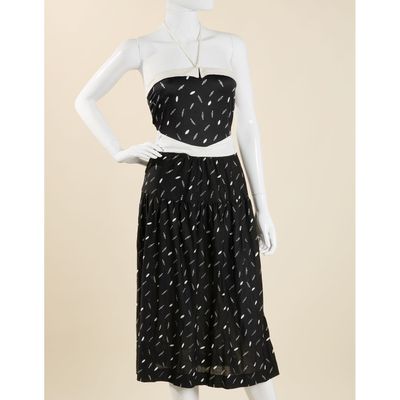 Christian DIOR Beachwear, Ensemble jupe à ceinture et maillo…